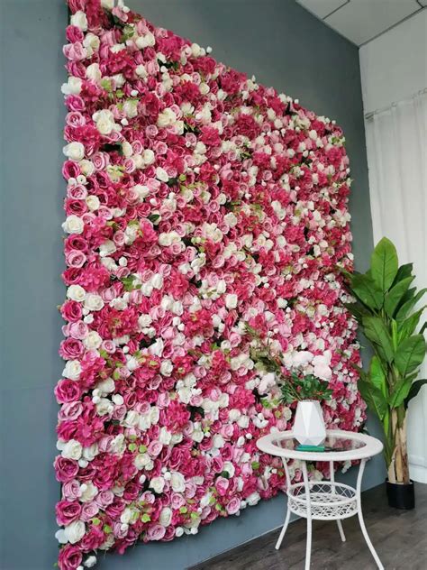 large artificial flower walls